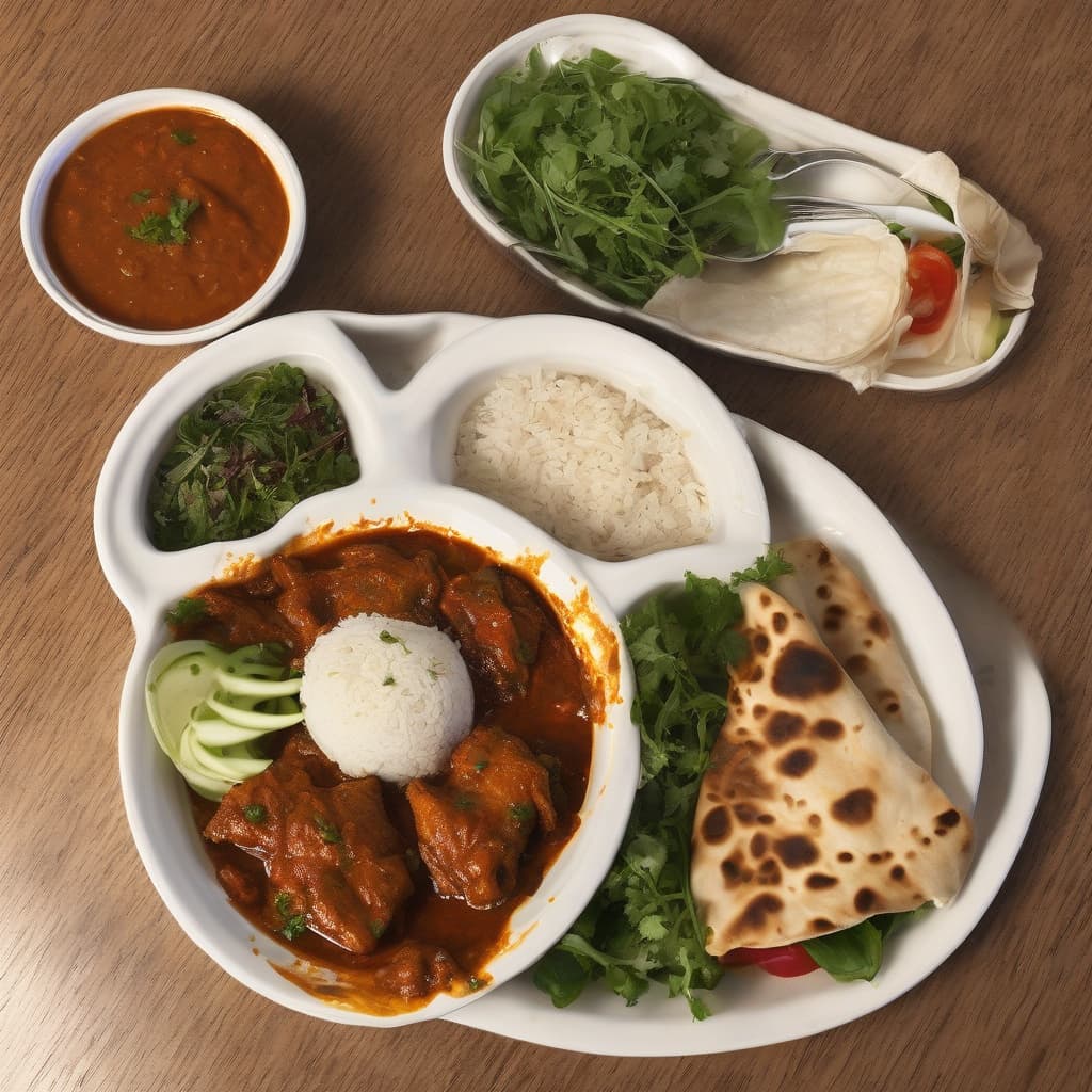 Chicken Vindaloo Lunch Combo