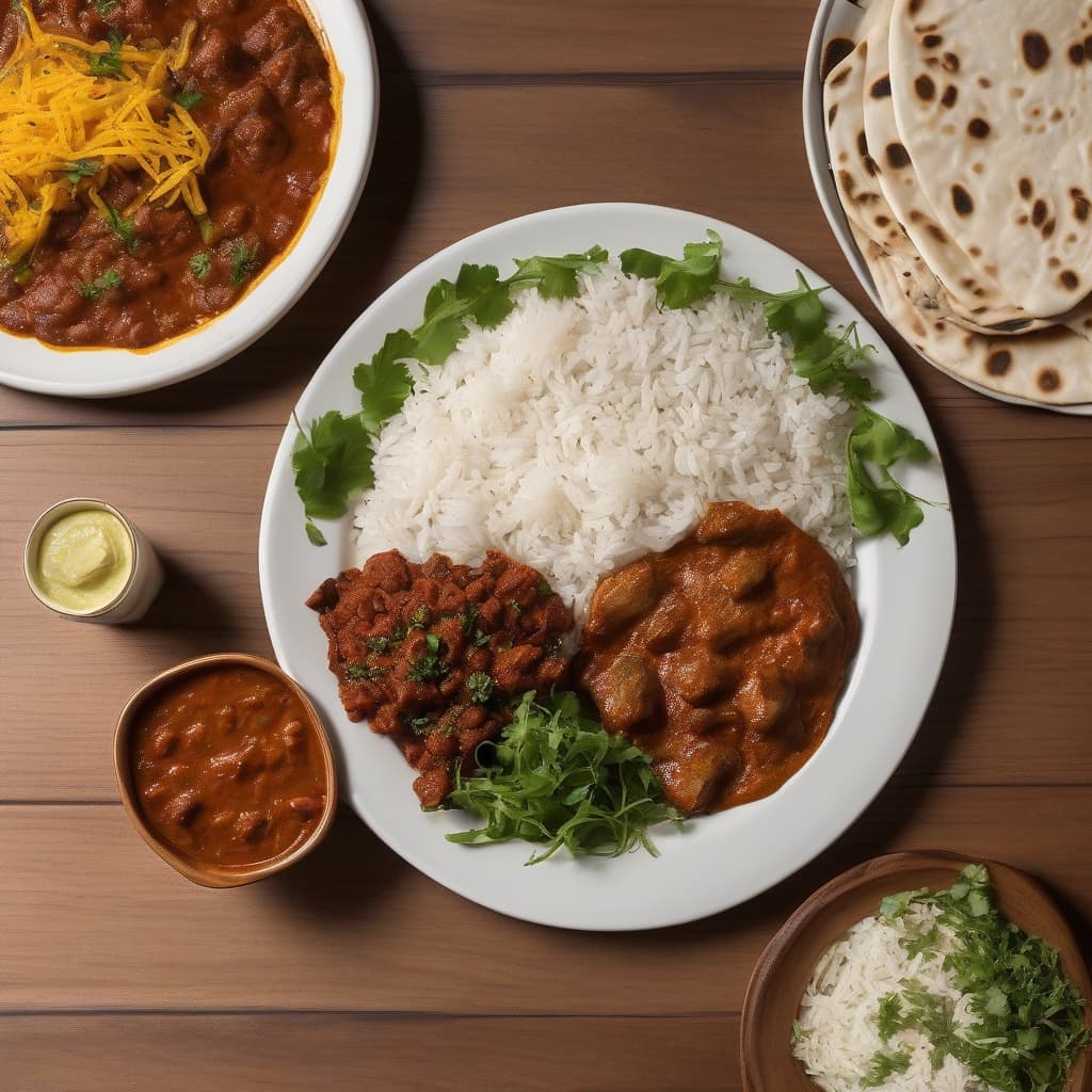 Goat Vindaloo Lunch Combo