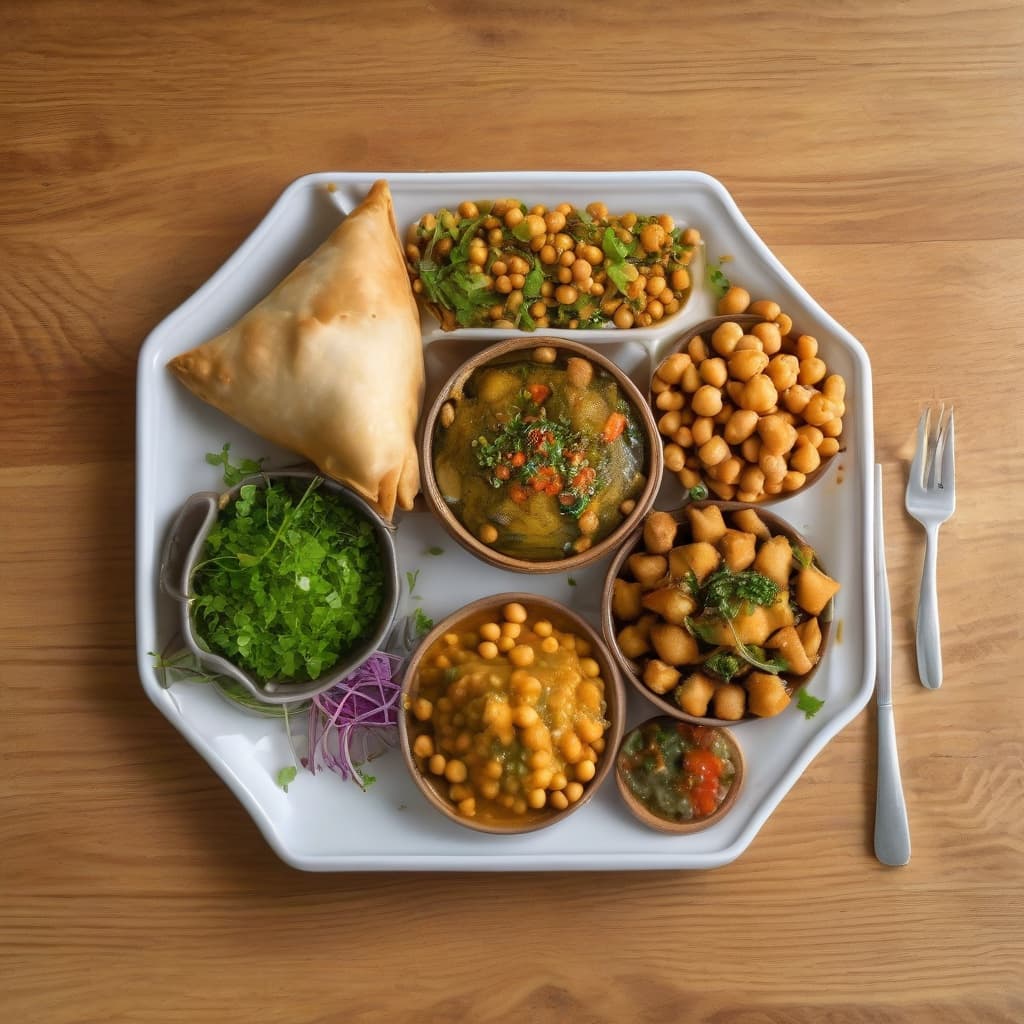 Chicken Samosa Plate