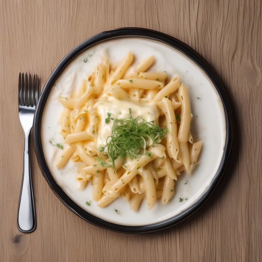 Baked Cheese White Sauce Pasta