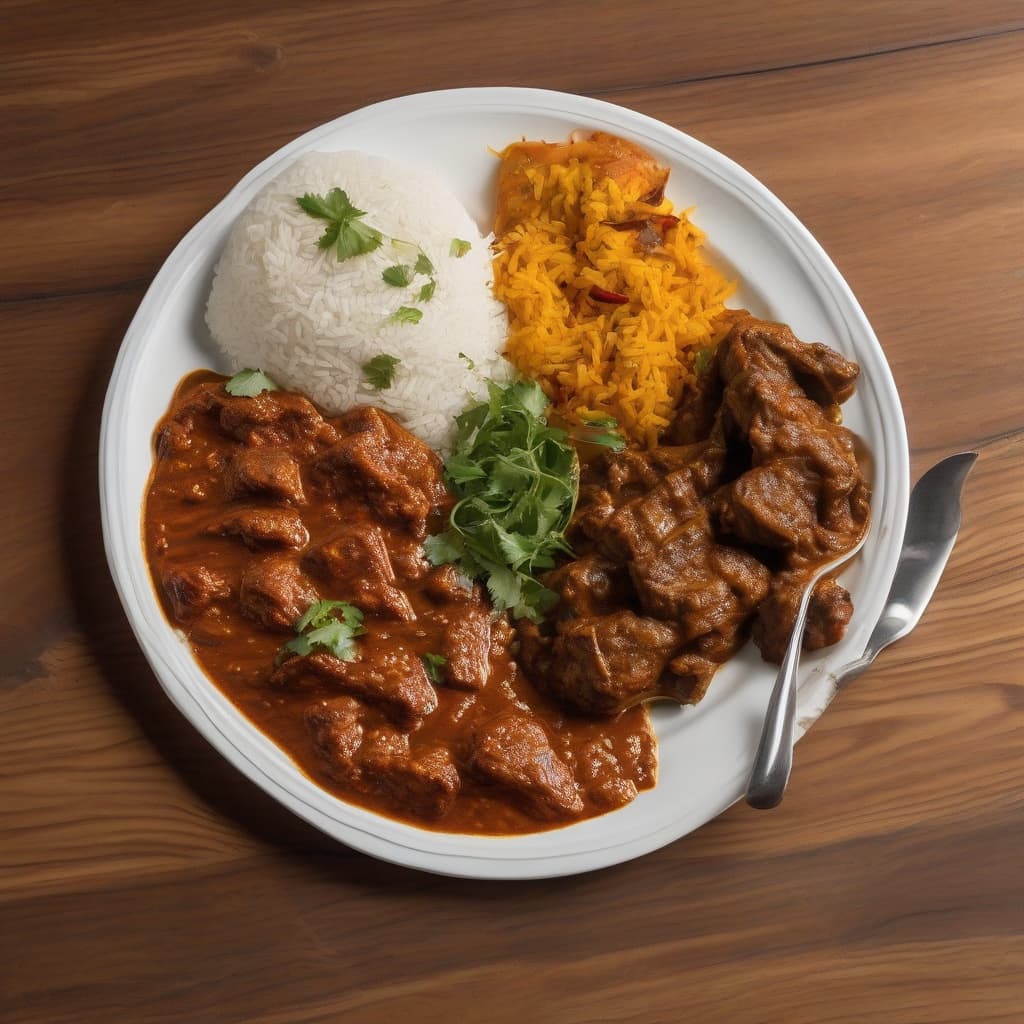 Lamb Vindaloo Lunch Combo