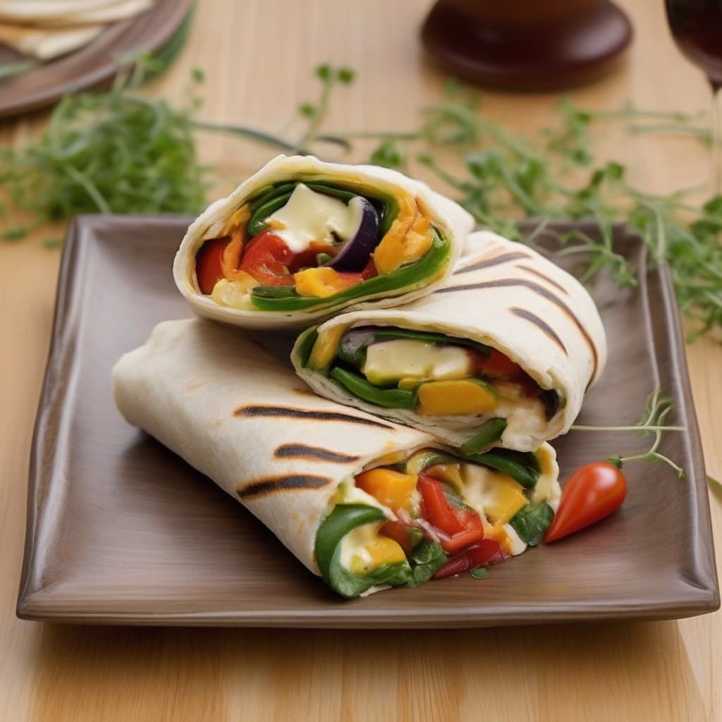 Vegetarian Grilled Wrap